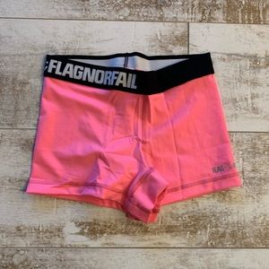 NWOT Flag Nor Fail Hot Pink Shorts